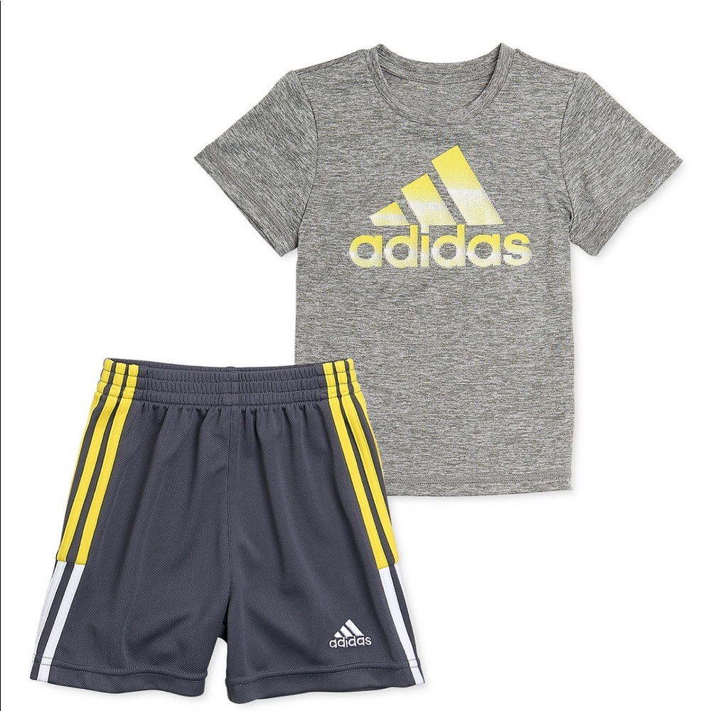 Baby Boys 2-Pc. Heathered T-Shirt & Shorts Set